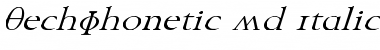 TechPhonetic Wd italic Italic Font
