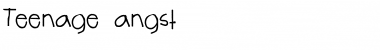 Download Teenage angst Font Download Teenage angst Font