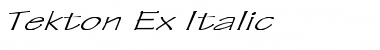 Download Tekton Ex italic Font Download Tekton Ex italic Font
