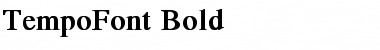 TempoFont bold Bold Font