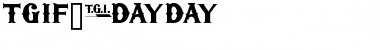 Download TGIFriday Font Download TGIFriday Font