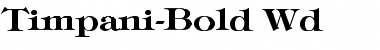Download Timpani-Bold Wd Font