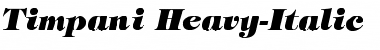 Download Timpani_Heavy-Italic Font