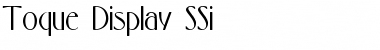 Download Toque Display SSi Font Download Toque Display SSi Font