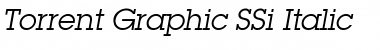 Torrent Graphic SSi Italic Font