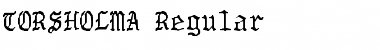 TORSHOLMA Regular Font