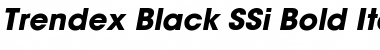 Trendex Black SSi Bold Italic Font
