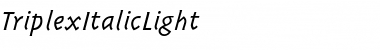 Download TriplexItalicLight Font Download TriplexItalicLight Font