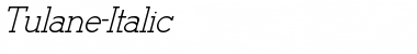 Download Tulane-Italic Font Download Tulane-Italic Font