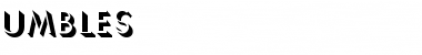 Download Umbles Font Download Umbles Font
