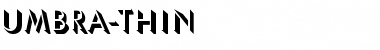 Download Umbra-Thin Font Download Umbra-Thin Font