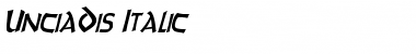 Download UnciaDis Italic Font Download UnciaDis Italic Font