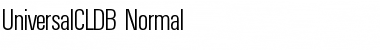 Download UniversalCLDB Font Download UniversalCLDB Font