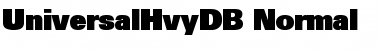 Download UniversalHvyDB Font Download UniversalHvyDB Font
