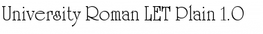 Download University Roman LET Font Download University Roman LET Font