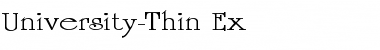 Download University-Thin Ex Font Download University-Thin Ex Font