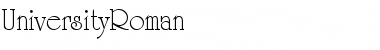 Download UniversityRoman Font Download UniversityRoman Font