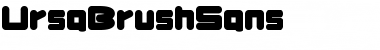 Download UrsaBrushSans Font Download UrsaBrushSans Font