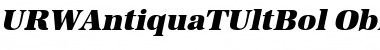 Download URWAntiquaTUltBol Font Download URWAntiquaTUltBol Font