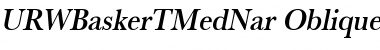 Download URWBaskerTMedNar Font Download URWBaskerTMedNar Font