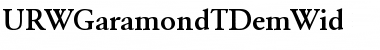 Download URWGaramondTDemWid Font Download URWGaramondTDemWid Font