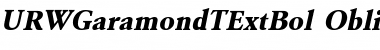 Download URWGaramondTExtBol Font Download URWGaramondTExtBol Font