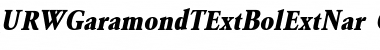 Download URWGaramondTExtBolExtNar Font Download URWGaramondTExtBolExtNar Font