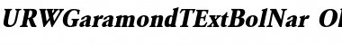 Download URWGaramondTExtBolNar Font Download URWGaramondTExtBolNar Font