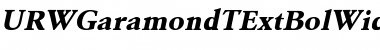 Download URWGaramondTExtBolWid Font Download URWGaramondTExtBolWid Font