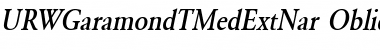 Download URWGaramondTMedExtNar Font Download URWGaramondTMedExtNar Font