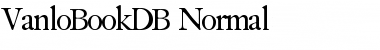 Download VanloBookDB Font Download VanloBookDB Font
