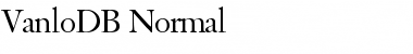 Download VanloDB Font Download VanloDB Font