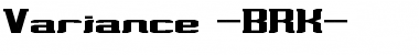 Download Variance (BRK) Font Download Variance (BRK) Font