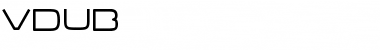 Download VDub Font Download VDub Font