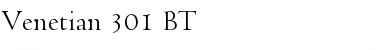 Download Venetian301 BT Font Download Venetian301 BT Font