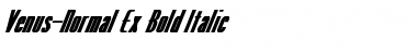Download Venus-Normal Ex Bold Italic Font Download Venus-Normal Ex Bold Italic Font