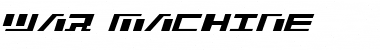 Download War Machine Font Download War Machine Font