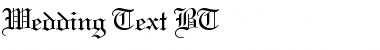 Download WeddingText BT Font Download WeddingText BT Font