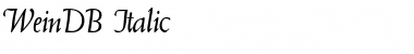 Download WeinDB Font Download WeinDB Font