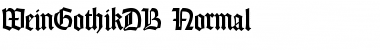 Download WeinGothikDB Font Download WeinGothikDB Font