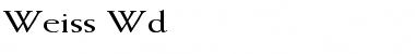 Download Weiss Wd Font Download Weiss Wd Font