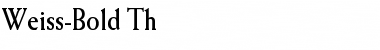 Download Weiss-Bold Th Font Download Weiss-Bold Th Font