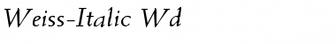 Download Weiss-Italic Wd Font Download Weiss-Italic Wd Font