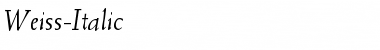Download Weiss-Italic Font Download Weiss-Italic Font