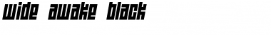 Download Wide awake Black Font Download Wide awake Black Font