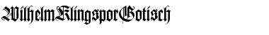 Download WilhelmKlingsporGotisch Font Download WilhelmKlingsporGotisch Font
