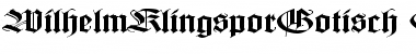 Download WilhelmKlingsporGotisch Ex Font Download WilhelmKlingsporGotisch Ex Font