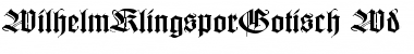Download WilhelmKlingsporGotisch Wd Font Download WilhelmKlingsporGotisch Wd Font