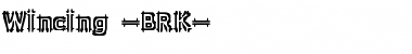 Download Wincing (BRK) Font Download Wincing (BRK) Font