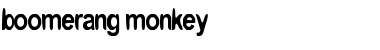 Download boomerang monkey Font Download boomerang monkey Font